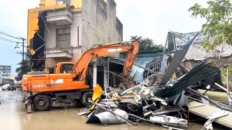 Hiện trường nơi xảy ra vụ việc.