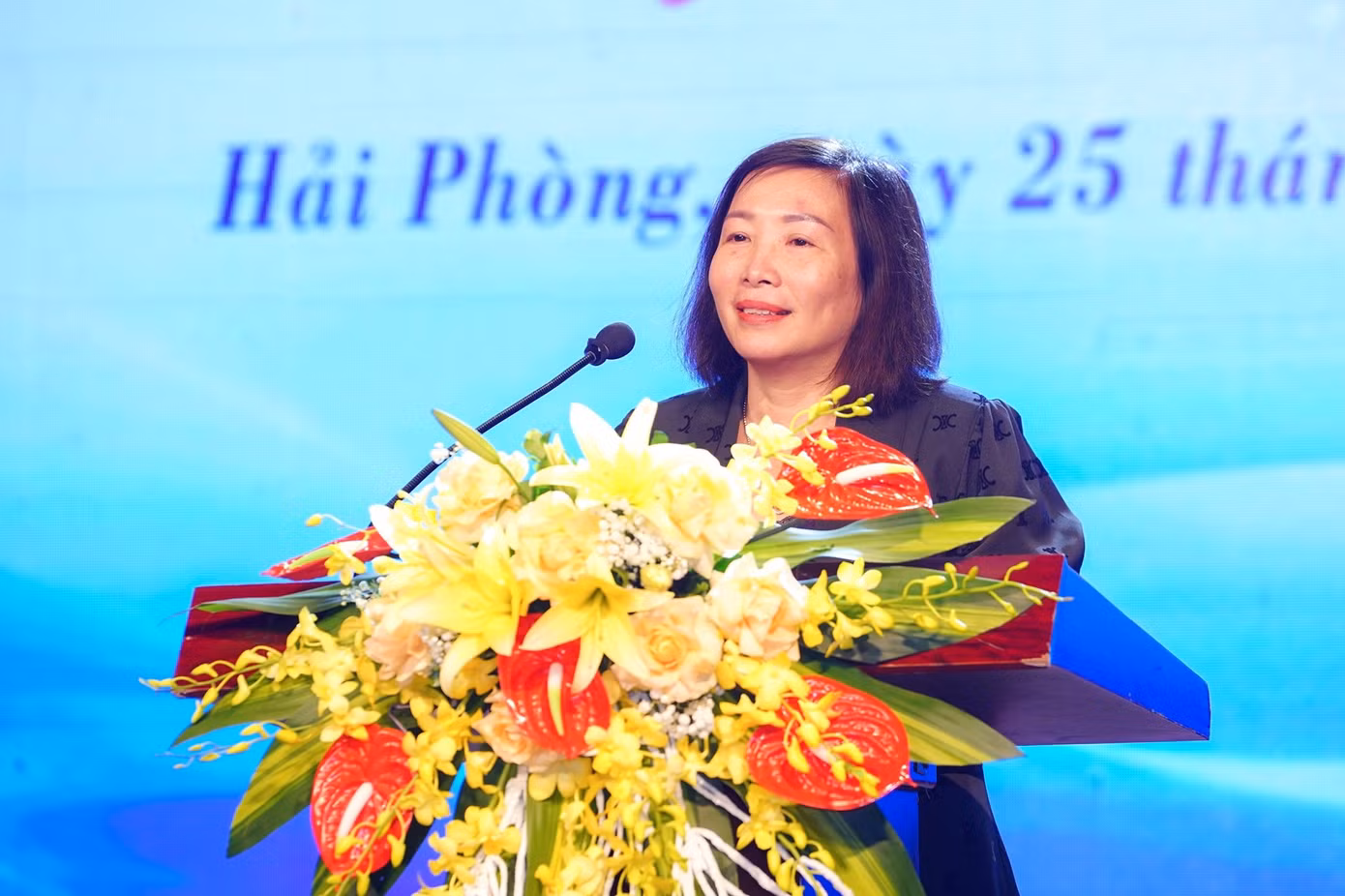 Bà Đào Khánh Hà - Trưởng ban Tuyên giáo Thành ủy Hải Phòng.