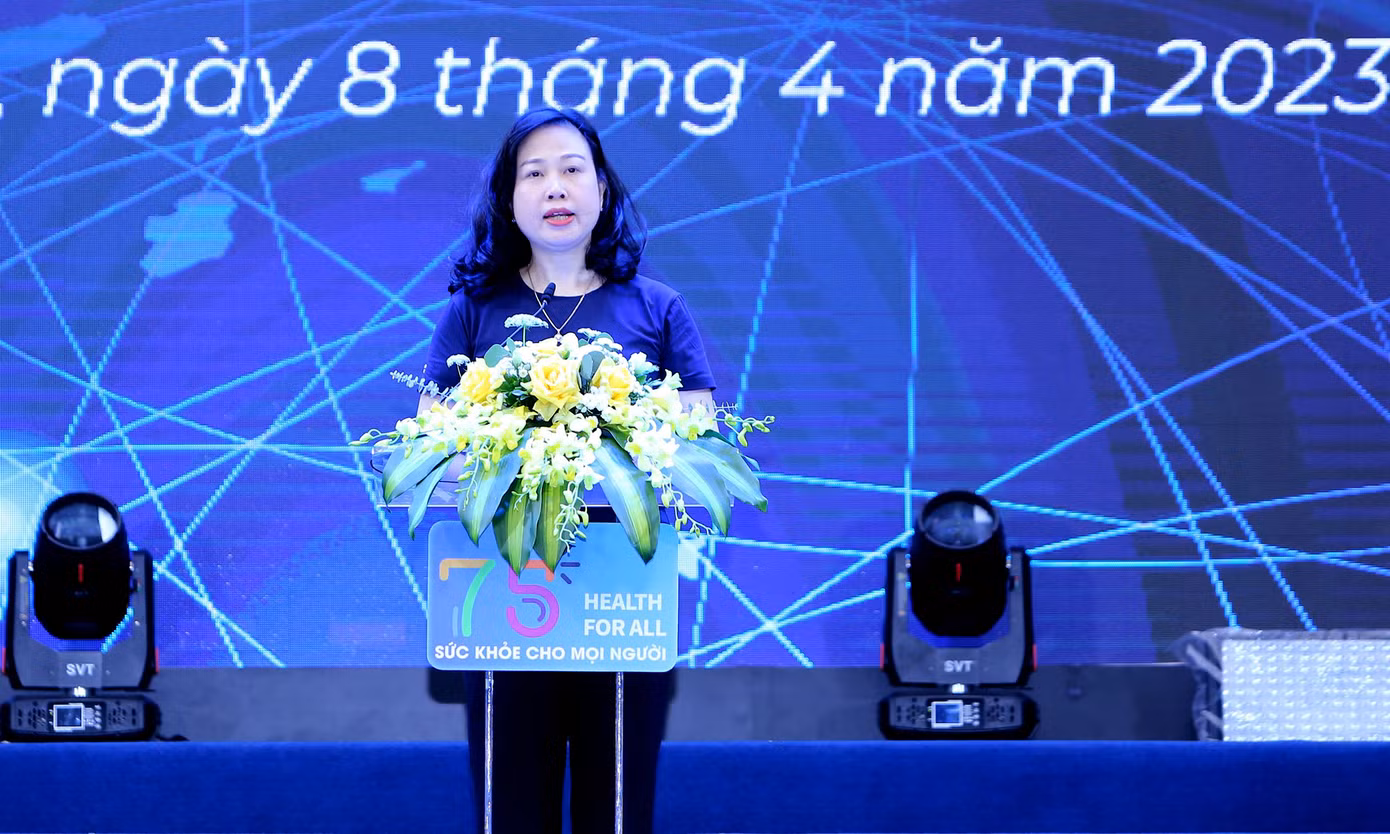 Bà Đào Hồng Lan phát biểu tại chương trình. Ảnh: Lâm Đăng Hải