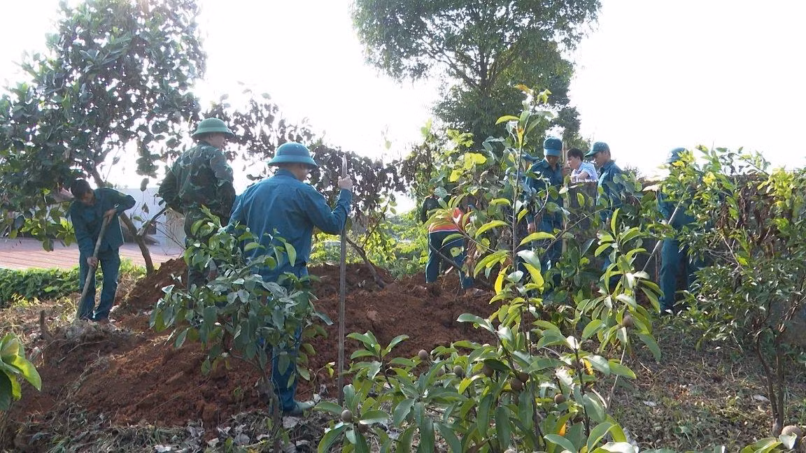 Các phần mộ được tìm thấy tại khu vực vườn đồi của một hộ gia đình ở thị trấn Cành Nàng