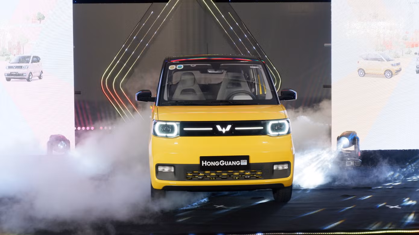 Wuling HongGuang MiniEV trình làng tại Hà Nội. Ảnh: Nguyên Vũ.
