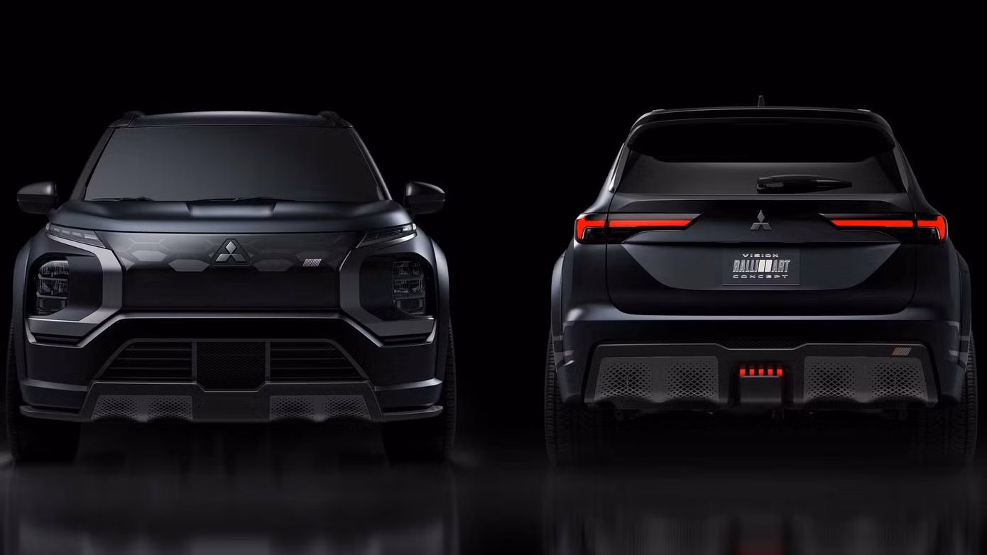 Ngoại thất Outlander hiệu suất cao dự kiến dựa trên mẫu Concept Vision Ralliart. Ngoại thất Outlander hiệu suất cao dự kiến dựa trên mẫu Concept Vision Ralliart.