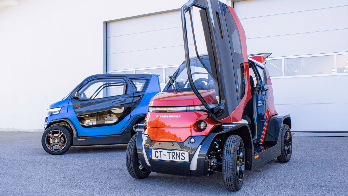 Một nguyên mẫu xe điện cỡ nhỏ được Roding Mobility phát triển.