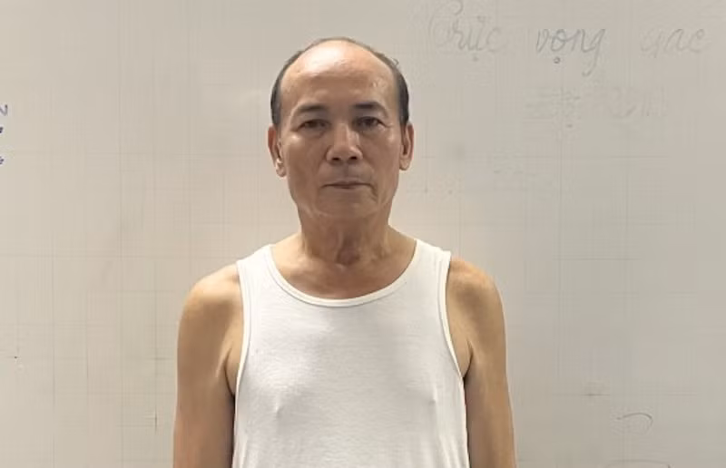 Nguyễn Phương Tùng tại cơ quan Công an.