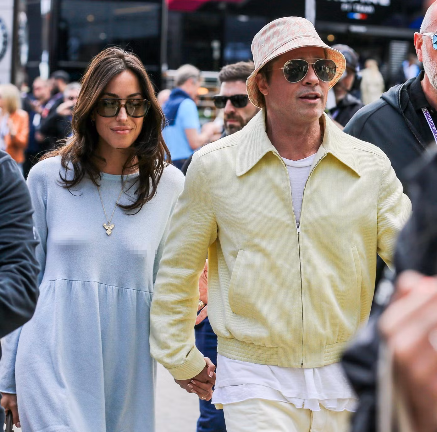 Brad Pitt lần đầu dẫn bạn gái đến sự kiện công khai. Ảnh: Shutterstock.