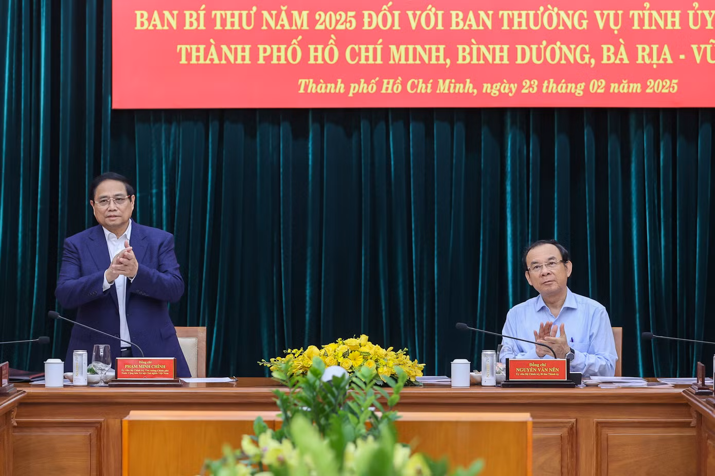Thủ tướng Phạm Minh Chính chủ trì buổi lễ. Ảnh: VGP