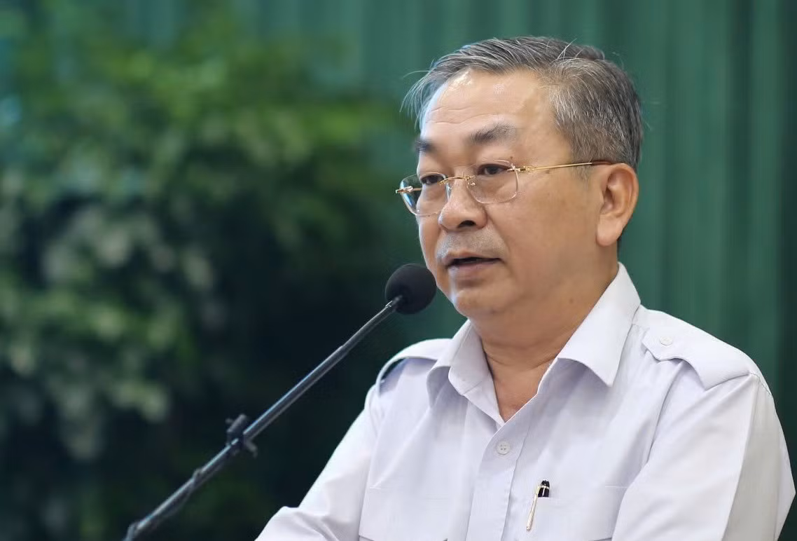 Giám đốc Sở Nội vụ TPHCM Võ Ngọc Quốc Thuận thông tin về công tác sắp xếp, tinh gọn bộ máy thành phố.