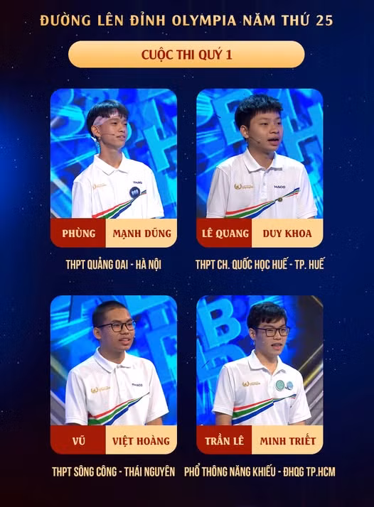 Ai sẽ là chủ nhân của cầu truyền hình đầu tiên tại Olympia 25? Nguồn: Fanpage Đường Lên Đỉnh Olympia