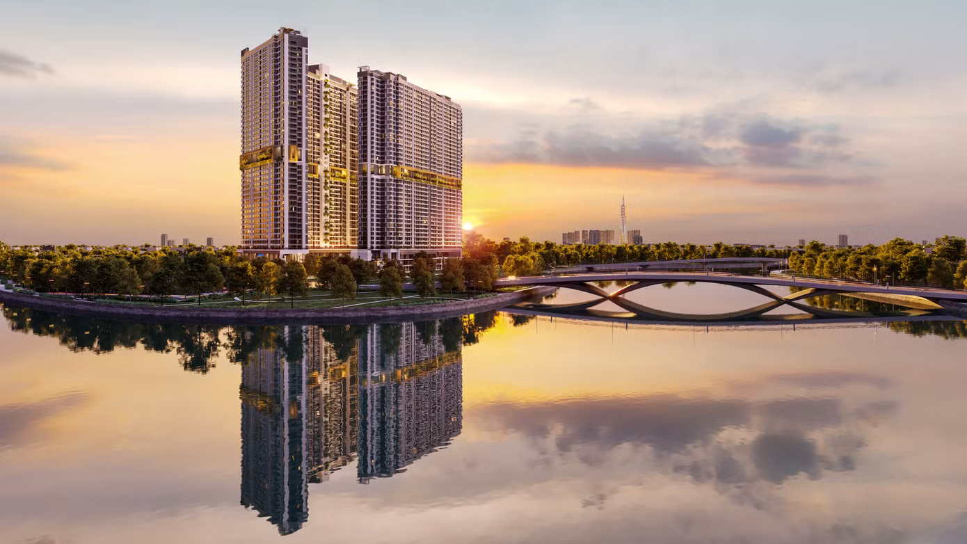 Phối cảnh khu phức hợp The Gió Riverside