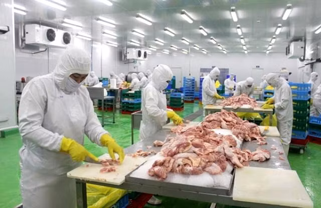 Phía Việt Nam đề xuất Hàn Quốc mở cửa nhập khẩu thịt gà chế biến từ Việt Nam.