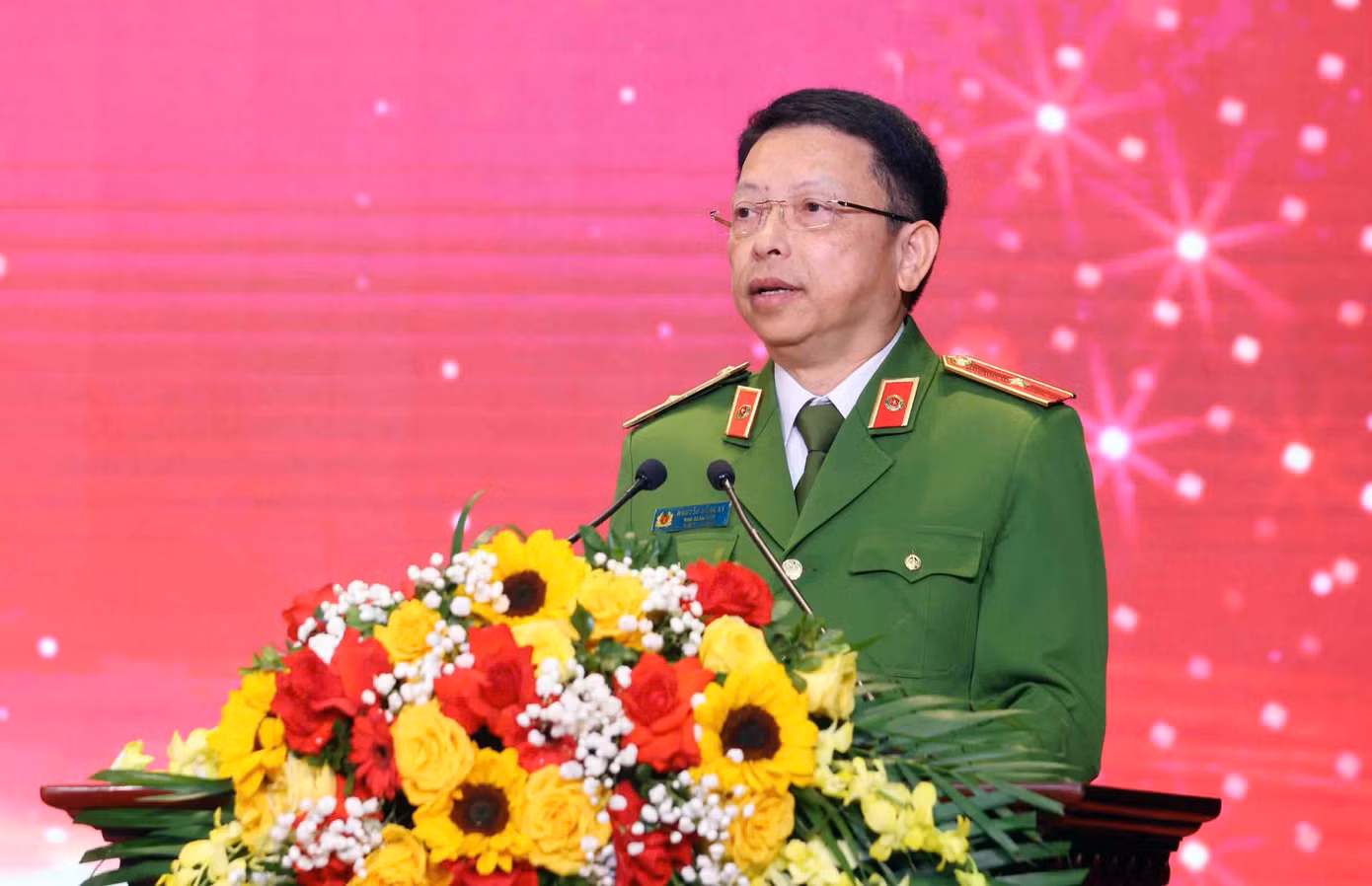 Thiếu tướng Nguyễn Hồng Ky - Phó Giám đốc CATP phát biểu tại chương trình.