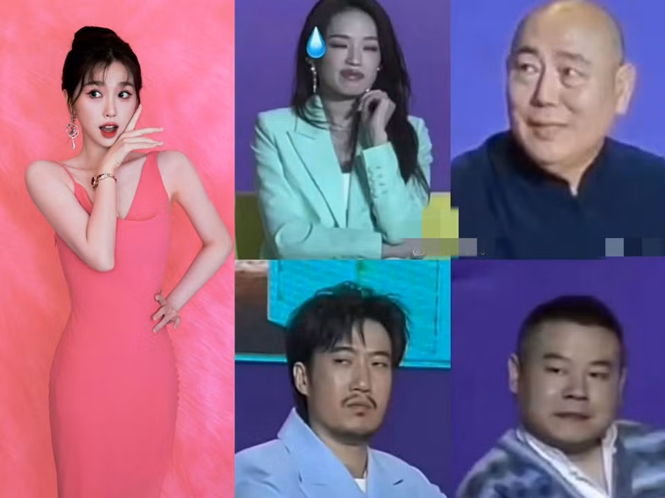 Các diễn viên đều tỏ thái độ không thoải mái trước biểu cảm của Ngu Thư Hân.