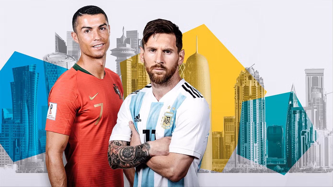 World Cup 2022 là sân khấu lớn cuối cùng của Messi và Ronaldo Ảnh: ESPN