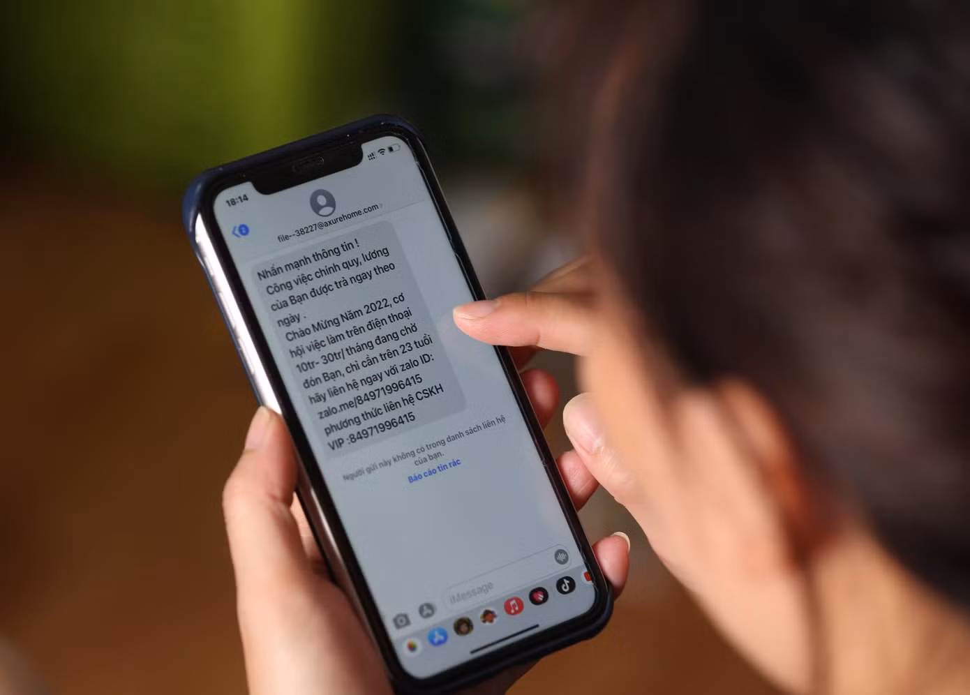 Nhiều thông tin, cuộc gọi, tin nhắn rác, quấy rối, lừa đảo xuất hiện thời gian gần đây Ảnh: Như Ý