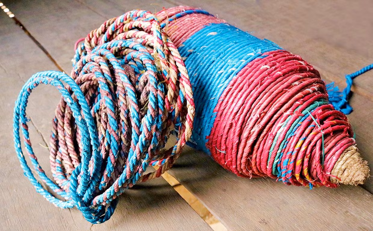 Bó sợi dây thừng được làm công phu, chắc chắn