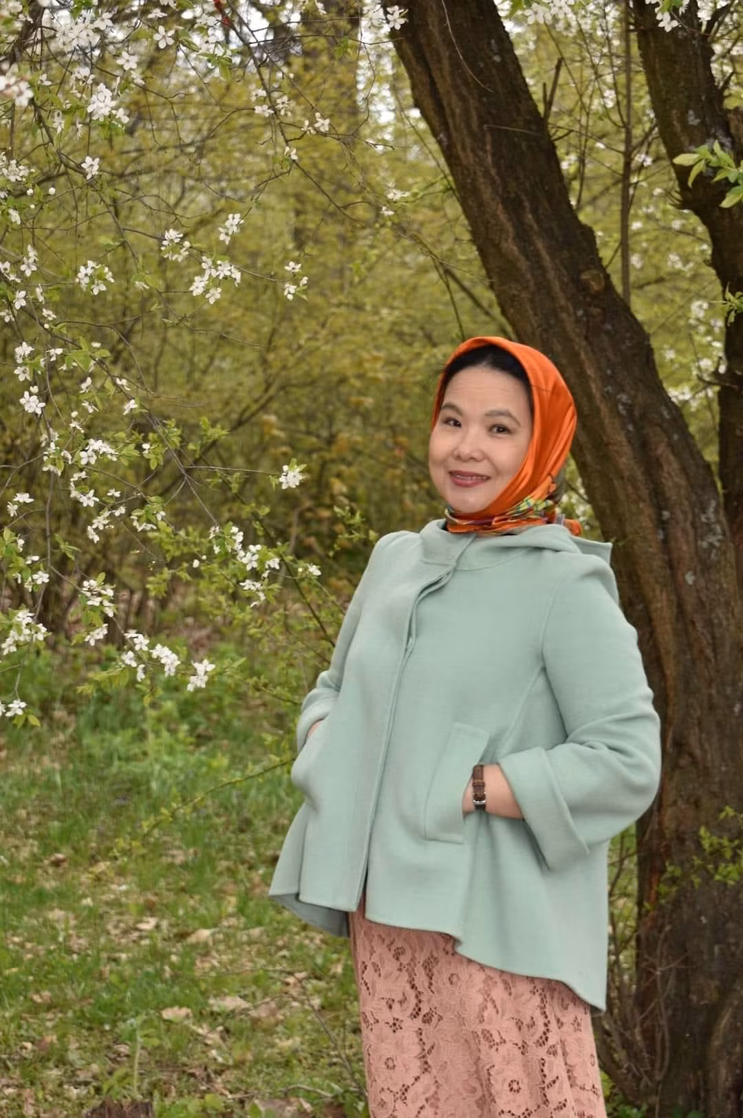Chị Nguyễn Hồng Giang, người Việt tại Kiev, vẫn sống lạc quan, vui vẻ