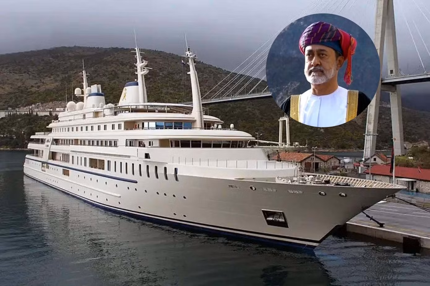 Al Said thuộc sở hữu của Quốc vương Oman. Ảnh: Superyacht.