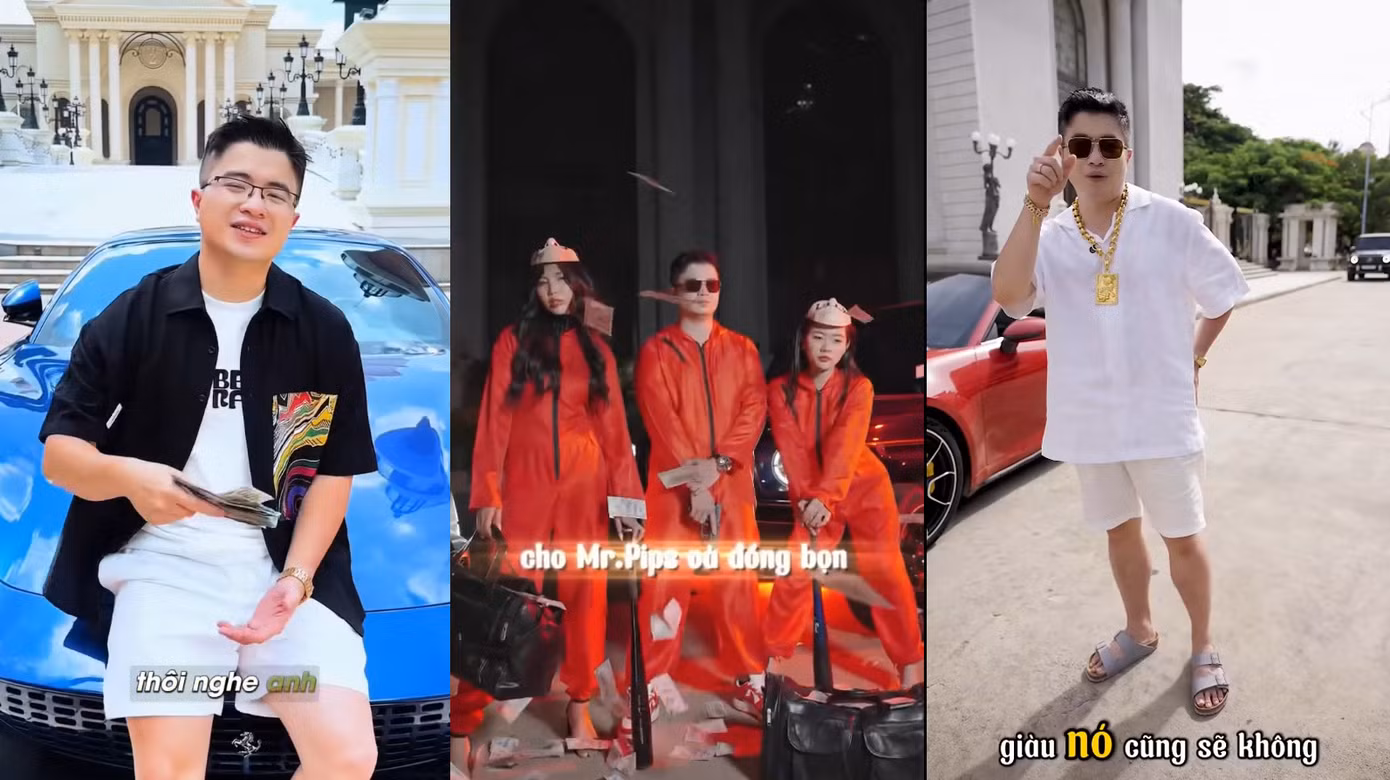 Hình ảnh Mr. Pips trong các đoạn video đánh bóng tên tuổi trên mạng xã hội.