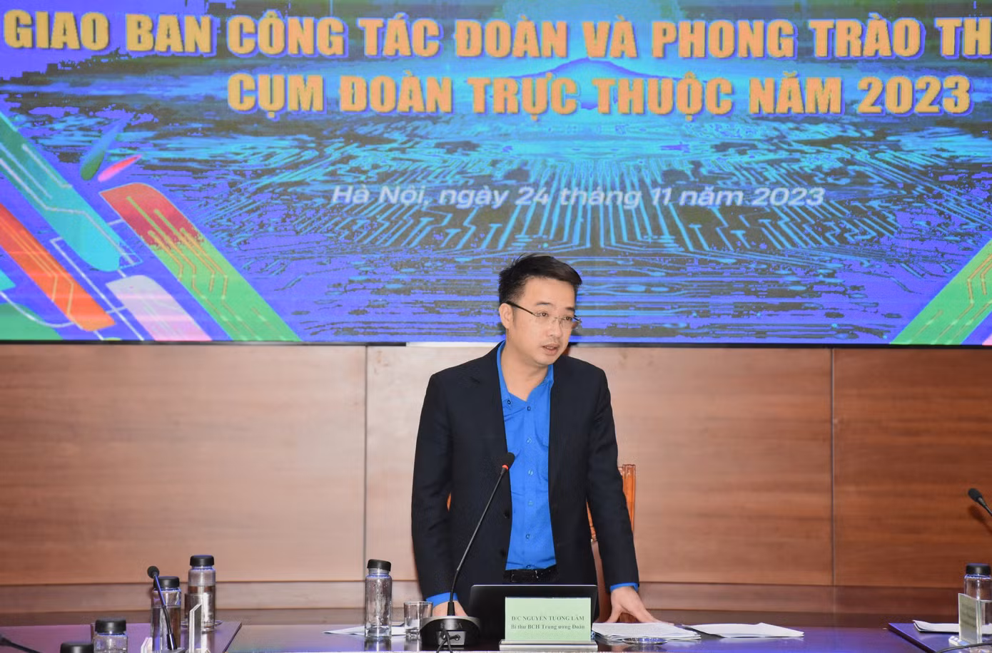 Bí thư T.Ư Đoàn Nguyễn Tường Lâm phát biểu kết luận.