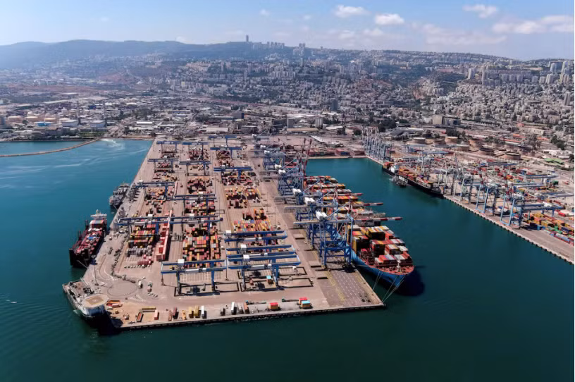 Cảng Haifa của Israel. (Ảnh: Reuters)