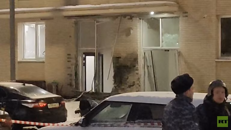 Hiện trường vụ nổ. (Ảnh: RT)