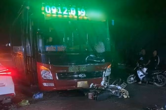 Hiện trường vụ tai nạn.