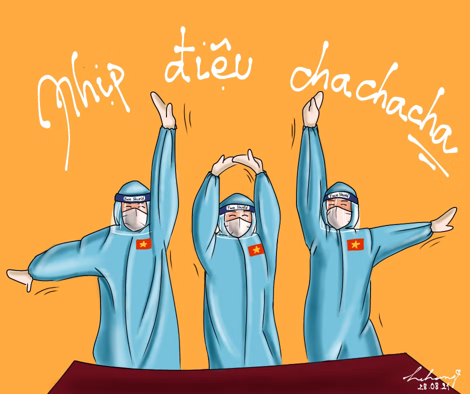 Điệu múa cùng những động tác vui nhộn đang "làm mưa làm gió" với nhiều bạn trẻ thời gian gần đây. Điệu múa cùng những động tác vui nhộn đang "làm mưa làm gió" với nhiều bạn trẻ thời gian gần đây.