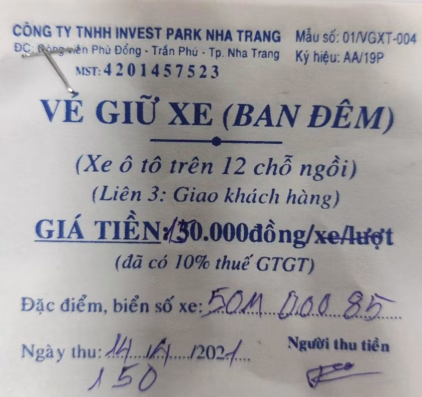 Nha Trang kiểm tra thông tin phí giữ xe khách du lịch 150.000 đồng/đêm ảnh 1
