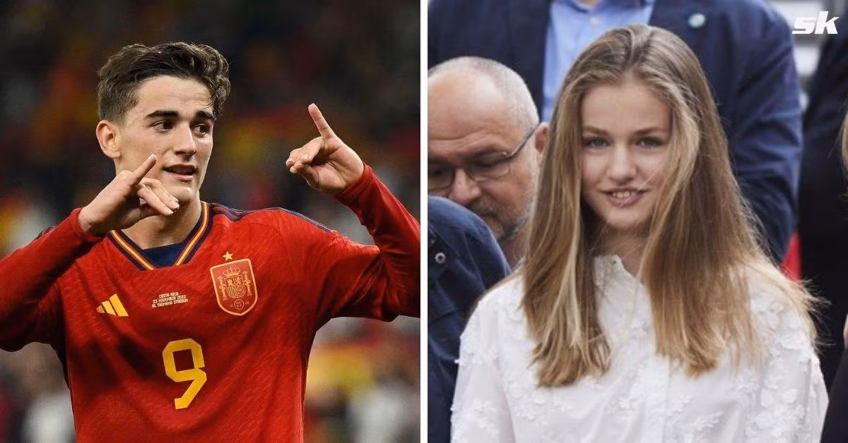 World Cup 2022 đang diễn ra. Bên cạnh các trận đấu bóng đỉnh cao, những câu chuyện bên lề cũng thu hút sự quan tâm lớn của người hâm mộ thế giới. Tin đồn tình cảm giữa tiền vệ tuyển Tây Ban Nha Pablo Paez Gaviria (Gavi) và Công chúa Leonor là một trong số đó. Ảnh: Sportskeeda.