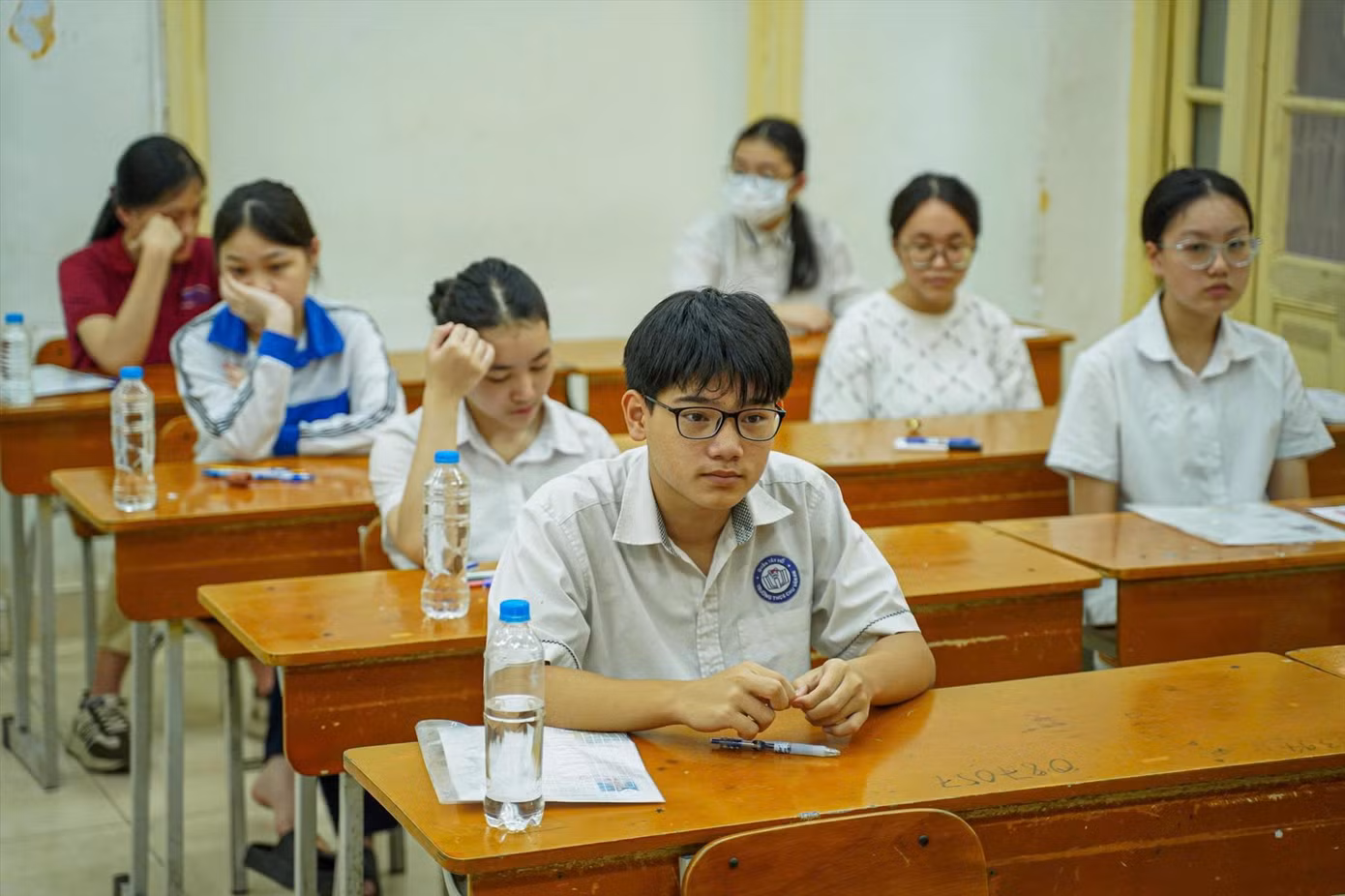 Học sinh Hà Nội thi tuyển sinh lớp 10. Ảnh: NGUYỄN ĐỨC