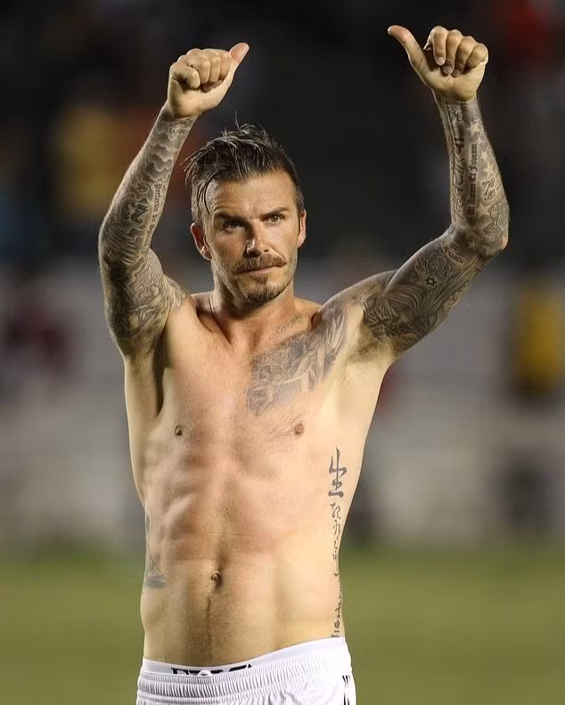 David Beckham hiện tại và 13 năm trước (phải) không có nhiều thay đổi. Ảnh: BOSS/Shutterstock.