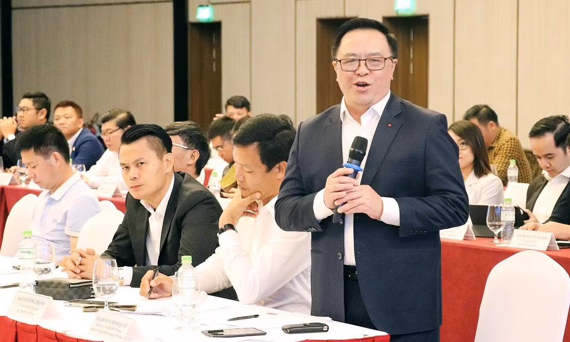 Ông Hoàng Bình Quân phát biểu tại hội nghị