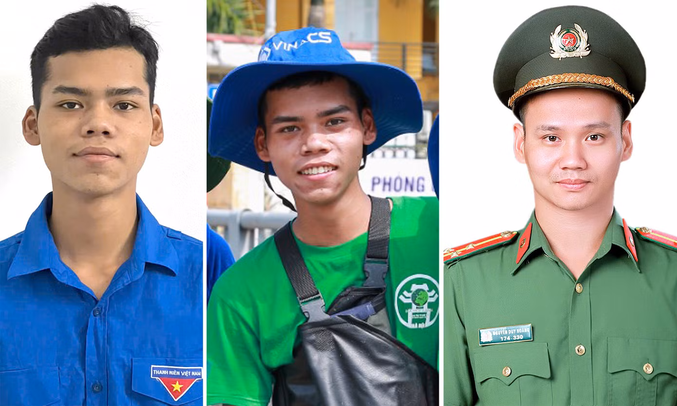 Anh Đồng Văn Tuấn, anh Hoàng Anh Tuấn và anh Nguyễn Duy Hoàng.