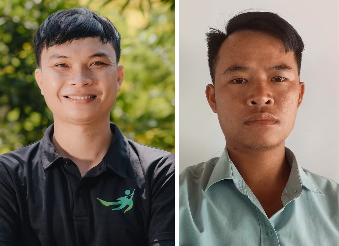 Anh Nguyễn Lương Ngọc và anh Hiên Cuôn.