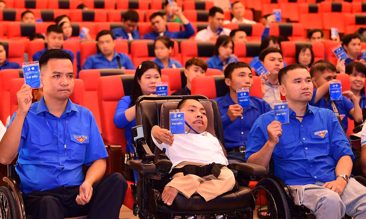 Đại biểu hiệp thương tại Đại hội. Ảnh: Xuân Tùng