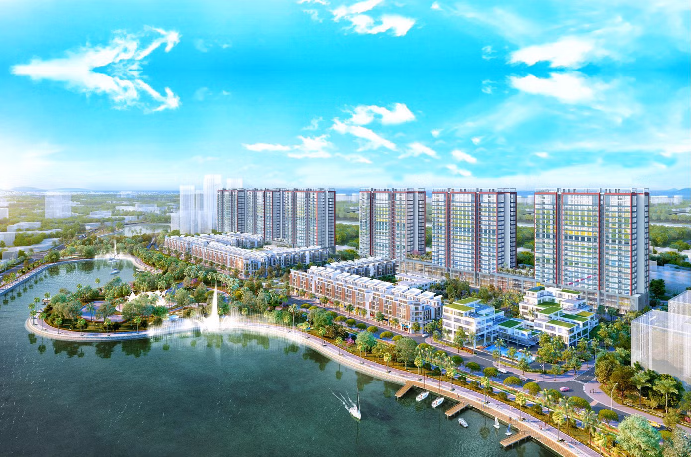 Khai Sơn City tọa lạc tại thế đất được đánh giá cao về phong thủy.