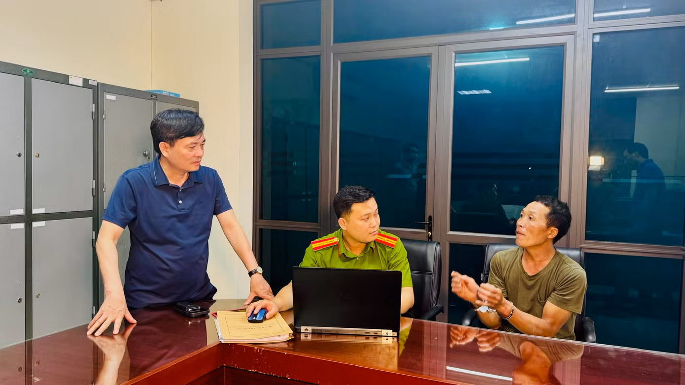 Lực lượng phối hợp, bắt giữ thành công được đối tượng gây án là Chảo Duần Chình, sinh ngày 24/02/1982. Ảnh: Thanh Tuấn