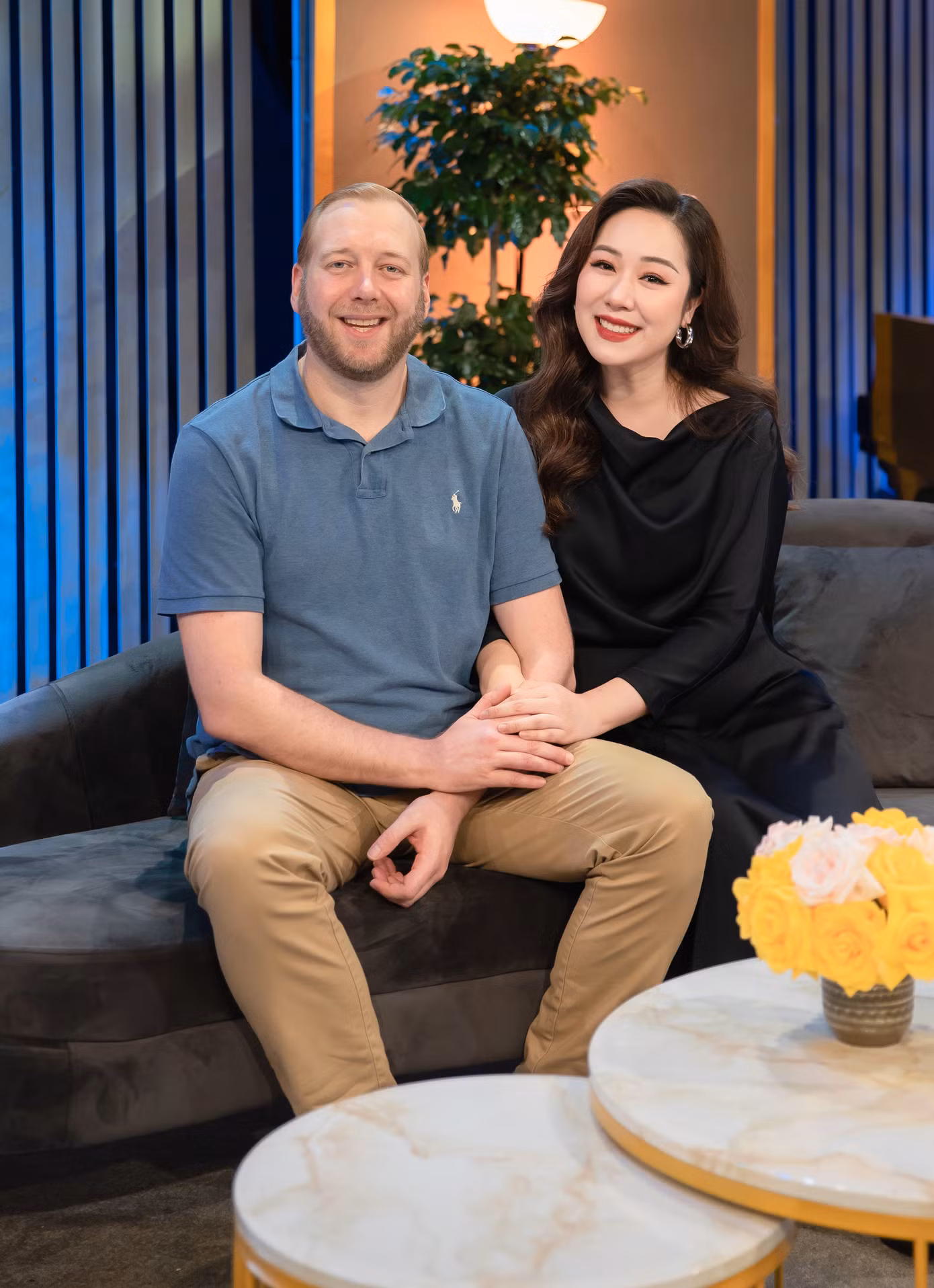 Ngô Phương Lan và chồng sau 11 năm gắn bó.