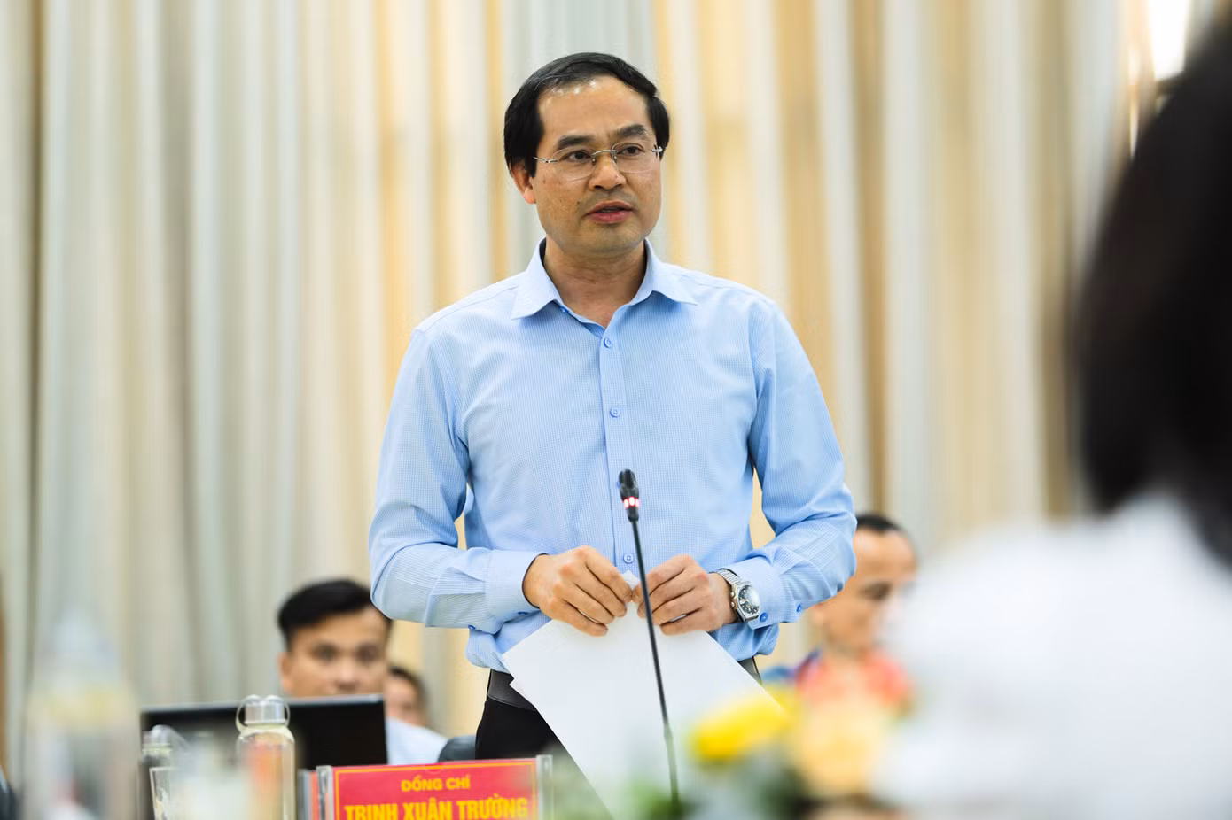 Chủ tịch UBND tỉnh Lào Cai ông Trịnh Xuân Trường. Ảnh: Hân Nguyễn.