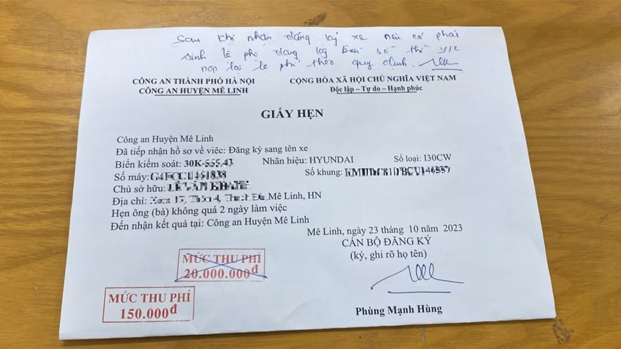 Khách hàng mua xe ở Hà Nội đã có biển số định danh không cần mất thêm 20 triệu đồng để "chuyển khẩu" biển số tỉnh lẻ.