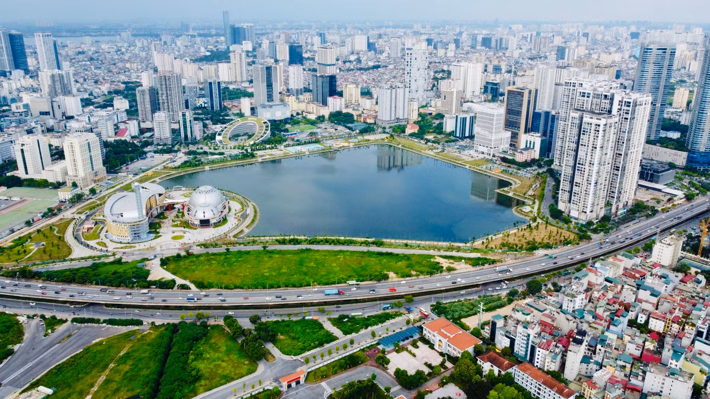 Dự án được kỳ vọng là “lá phổi xanh” cho khu vực phía Tây thành phố khi nằm sát trục đường Phạm Hùng - Vành đai 3 và các dự án cao ốc hiện đại.