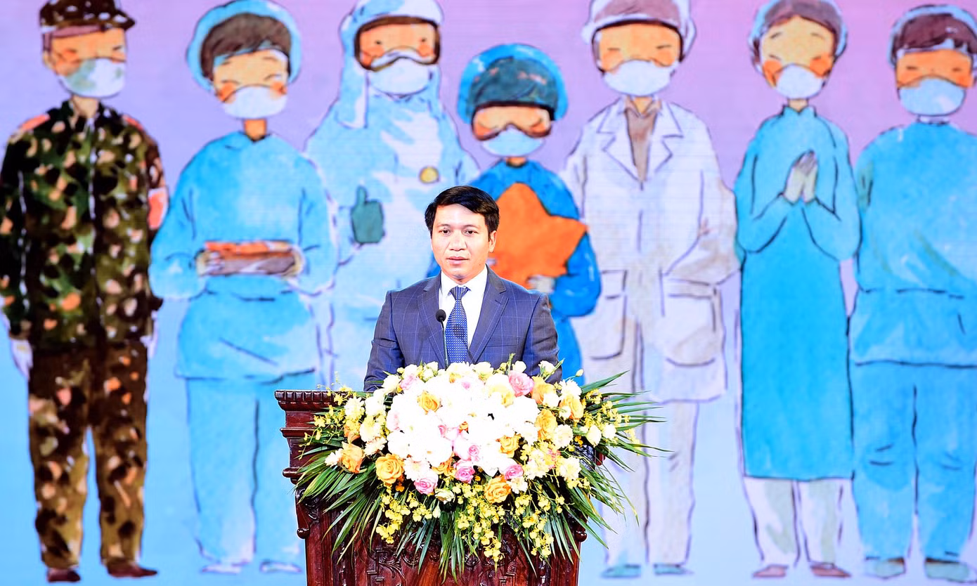 Anh Nguyễn Ngọc Lương phát biểu tại chương trình. Ảnh: Xuân Tùng