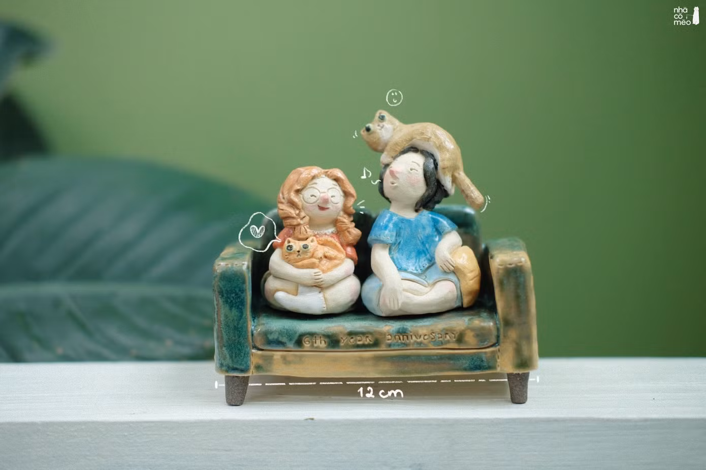 Sản phẩm gốm tự làm của hai bạn cũng đa dạng về mẫu mã.