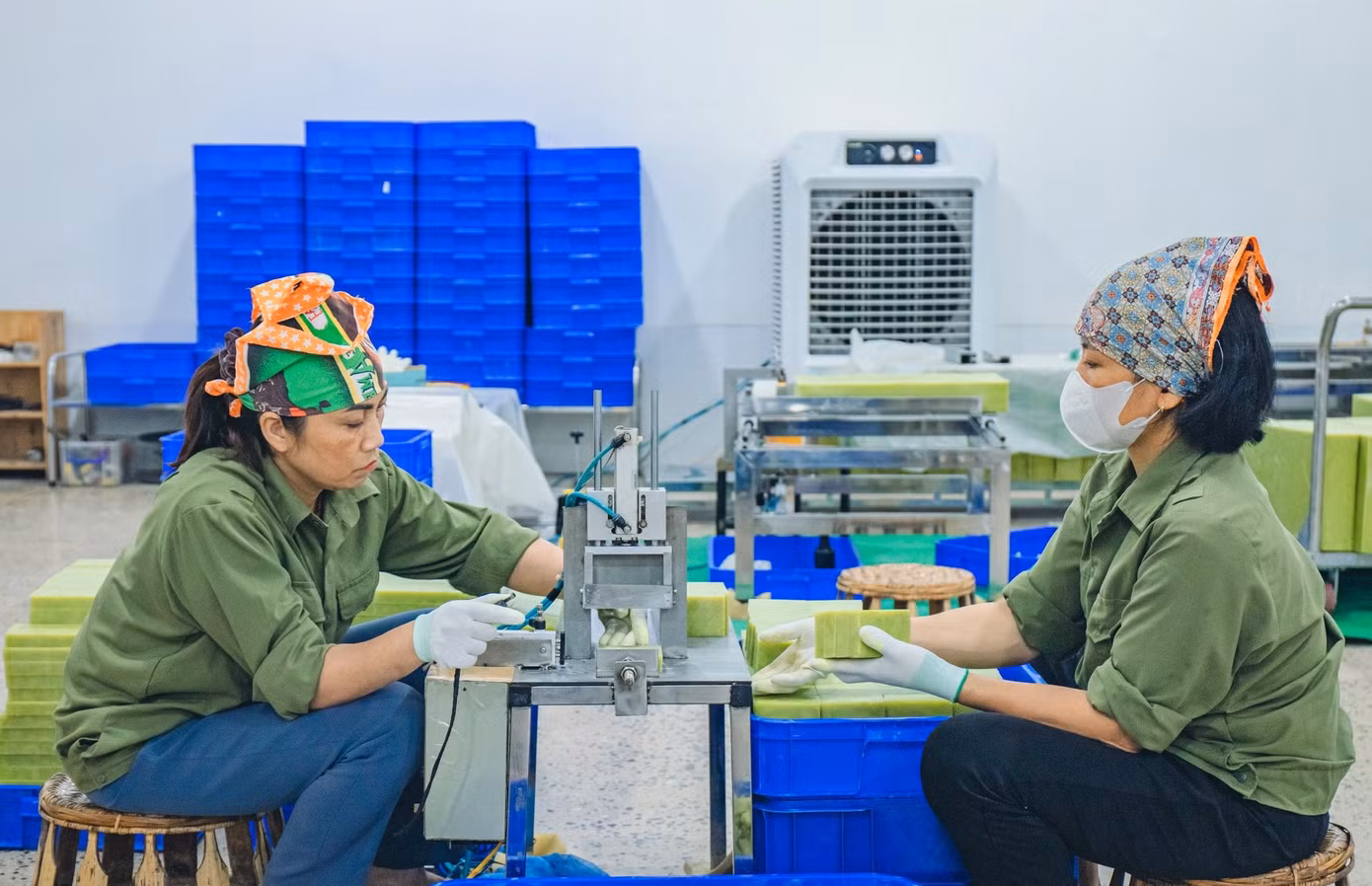 Sản phẩm bánh xà phòng thảo dược.