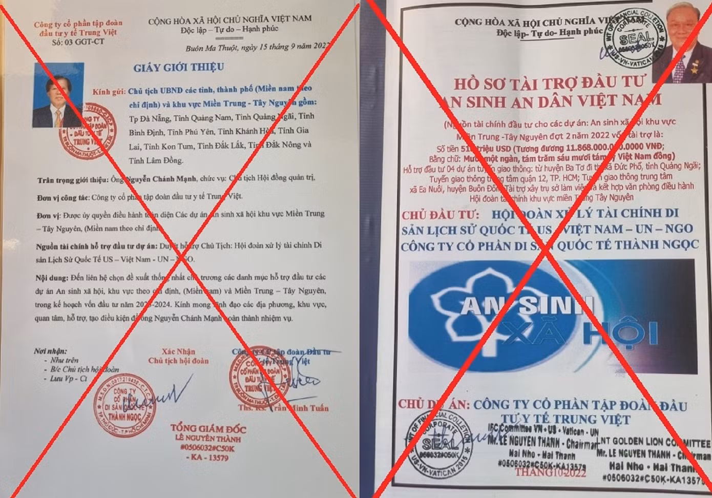 Thủ đoạn lập các dự án không có thực để mời chào, lừa gạt những ai nhẹ dạ cả tin
