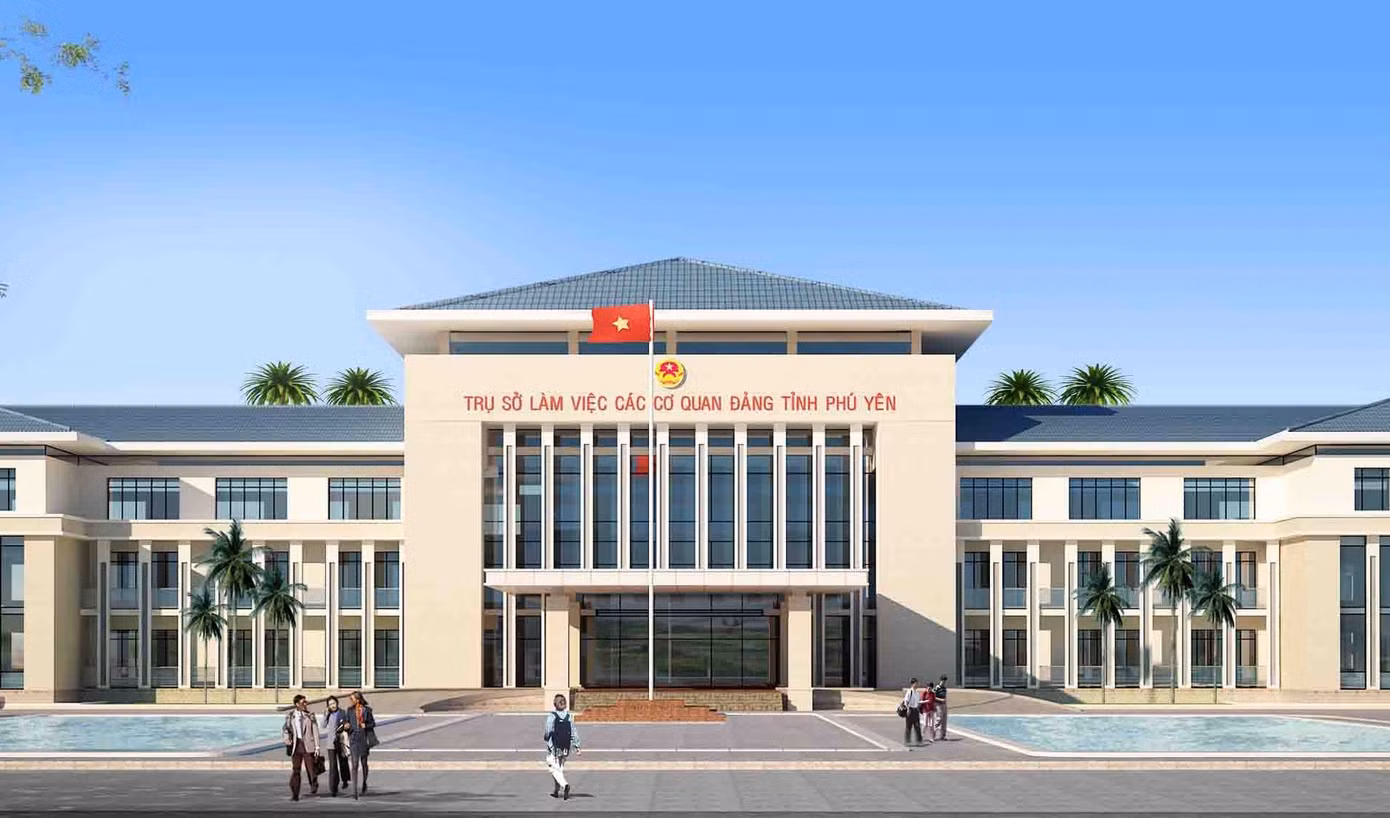Phối cảnh trụ sở làm việc của các cơ quan đảng tỉnh Phú Yên. Ảnh: Tỉnh uỷ Phú Yên.