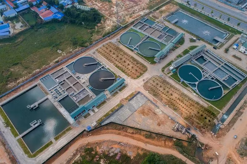 Hệ thống thu gom, xử lý nước thải tại thị xã Sơn Tây có tổng mức đầu tư hơn 500 tỷ đồng.