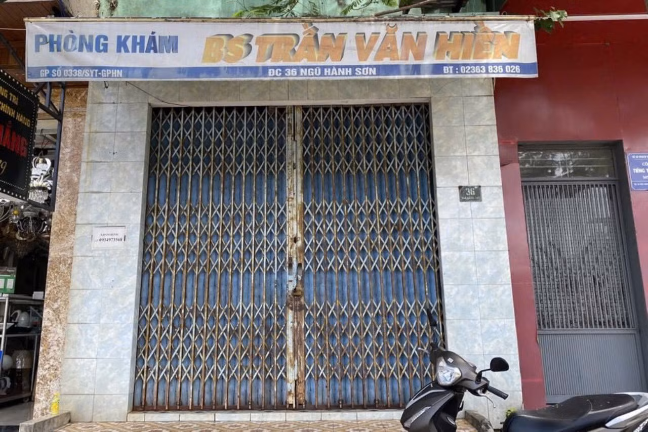 Phòng khám bác sĩ Trần Văn Hiền (quận Ngũ Hành Sơn) bị tước quyền sử dụng giấy phép hoạt động khám, chữa bệnh trong thời hạn 2 tháng.