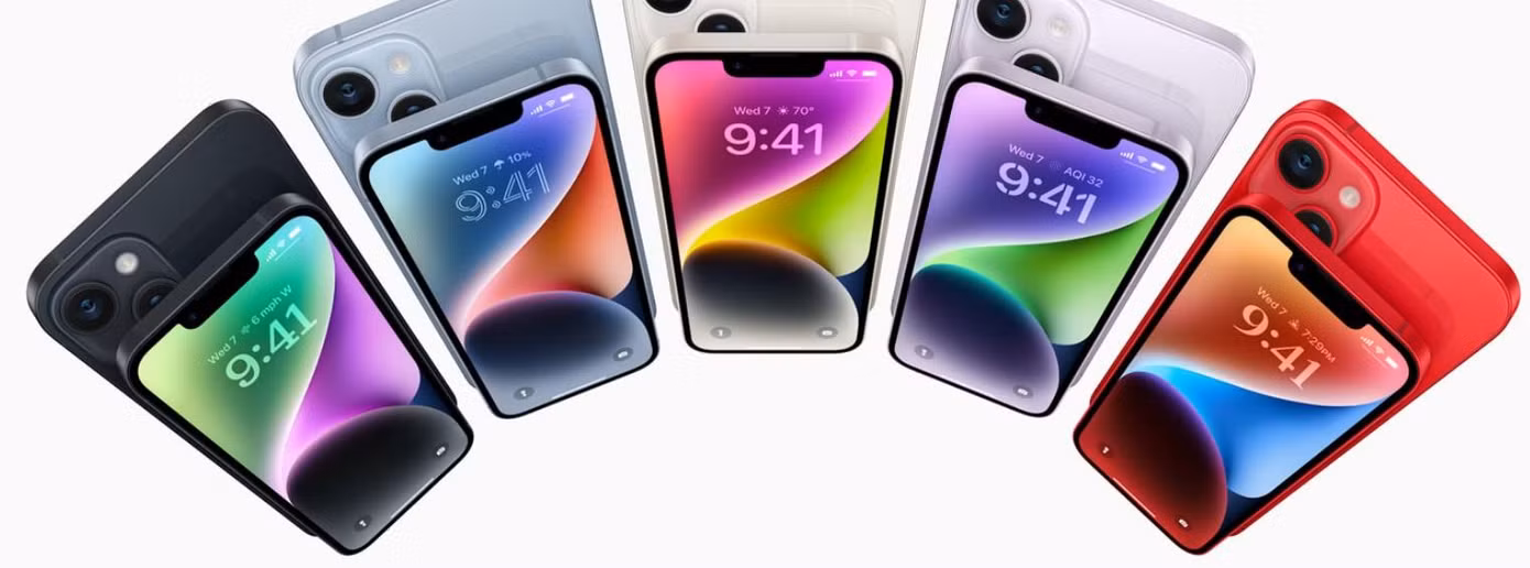 Năm màu sắc của chiếc điện thoại iPhone 14 mới ra mắt