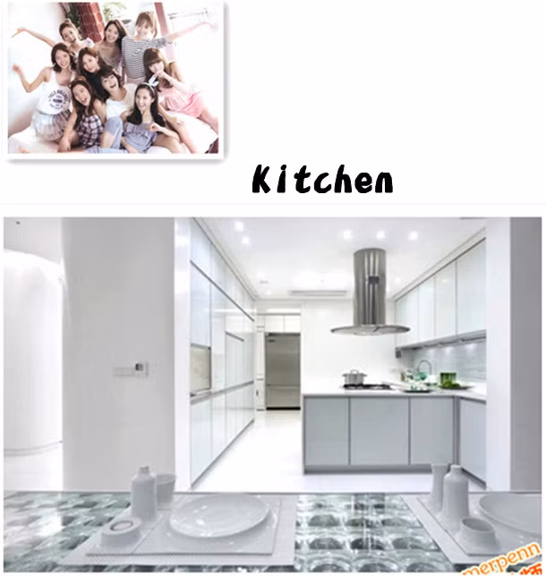 Sơ đồ toàn bộ ngôi nhà. Phòng khách... ...bếp... ...và phòng ngủ...Tất cả đều trắng muốt .